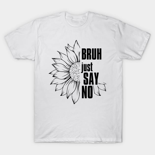 Just Say No - Anti-Drug Design T-Shirt by printalpha-art